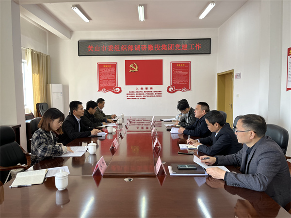 11月24日，黃山市委組織部部長程峰率隊調(diào)研黃山徽投集團黨建工作，洪董作匯報.jpg