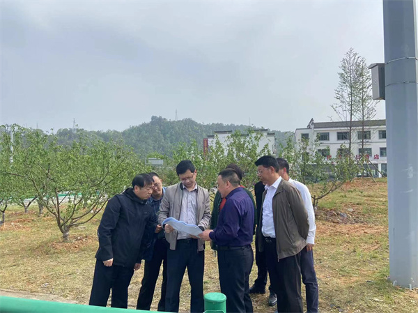 4月15日下午，汪盛副縣長(zhǎng)帶隊(duì)赴北岸指導(dǎo)金山道口整體風(fēng)貌提升工作.jpg