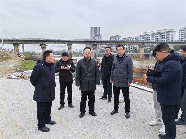 1月20日，汪凱書記到豐樂河環(huán)境整治項目進行調(diào)研，洪董、張總陪同1。.jpg